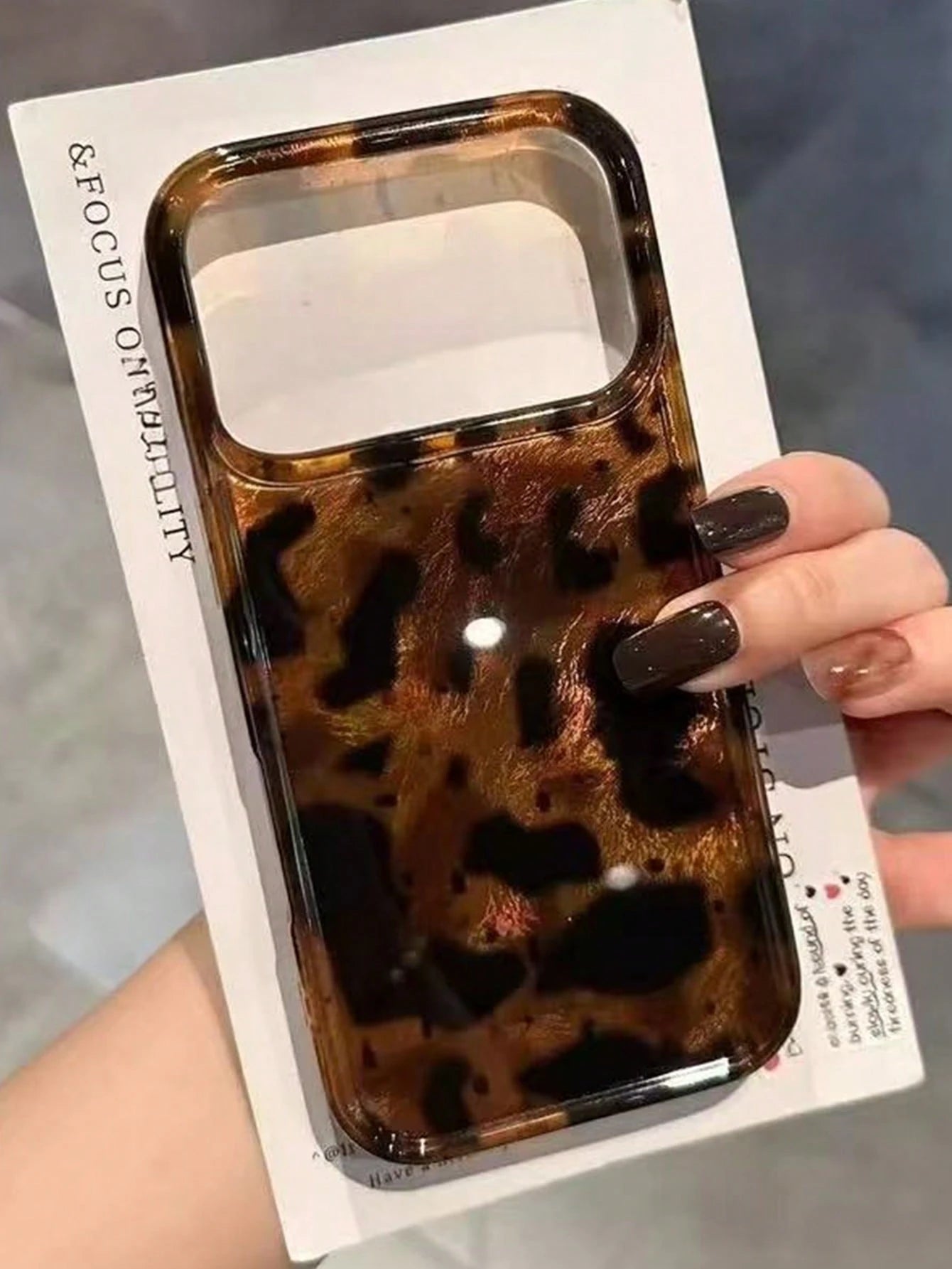 Luxury Leopard Print & Shell Pattern Phone Case, Suitable For IPhone 17 Pro Max, 17 Pro, 17 Air, 17, 16, 15, 14 Plus, 13, 12 Pro Max, 11, Fashionable Anti-Drop Back Cover