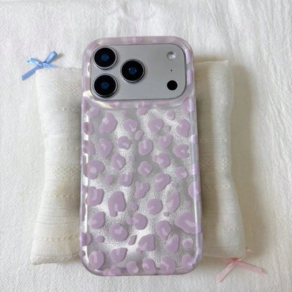 Luxury Leopard Print & Shell Pattern Phone Case, Suitable For IPhone 17 Pro Max, 17 Pro, 17 Air, 17, 16, 15, 14 Plus, 13, 12 Pro Max, 11, Fashionable Anti-Drop Back Cover