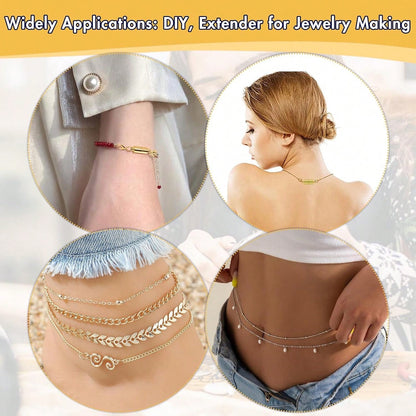 Magnetic Necklace Clasp And Rings. Necklace Extender With Strong Magnets. Magnetic Clasps For Making Necklaces And Bracelets. Gold And Silver Plated
