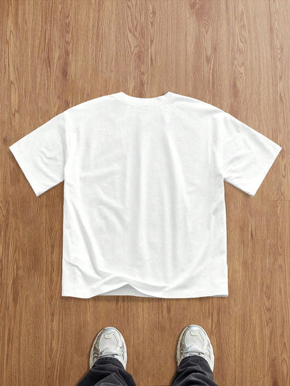 Manfinity Joysei Men's Casual Floral Print T-Shirt, Summer, Holiday