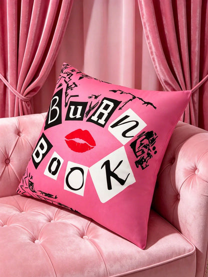 Mean Girls| 1 Pc Cute Decorative Pillow Cover (Pillow Insert Not Included), 45*45 Cm, Plush Fabric, Comfortable & Soft, Suitable For Home Decor, Car,Gift Ideas