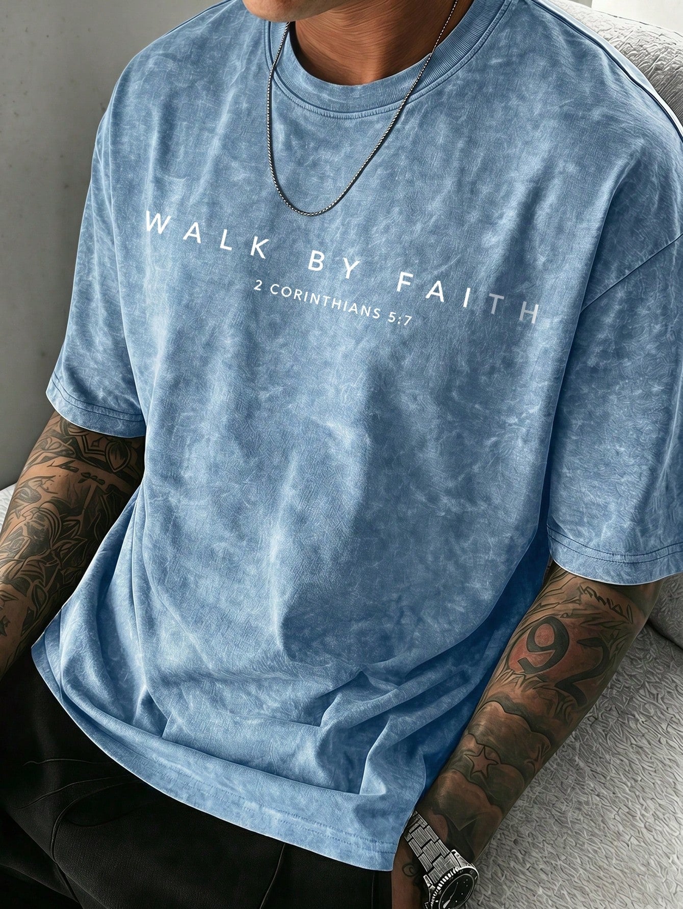 Men's Retro Pattern T-Shirt, Versatile Printed, Breathable Knit Fabric, Suitable For Everyday Wear