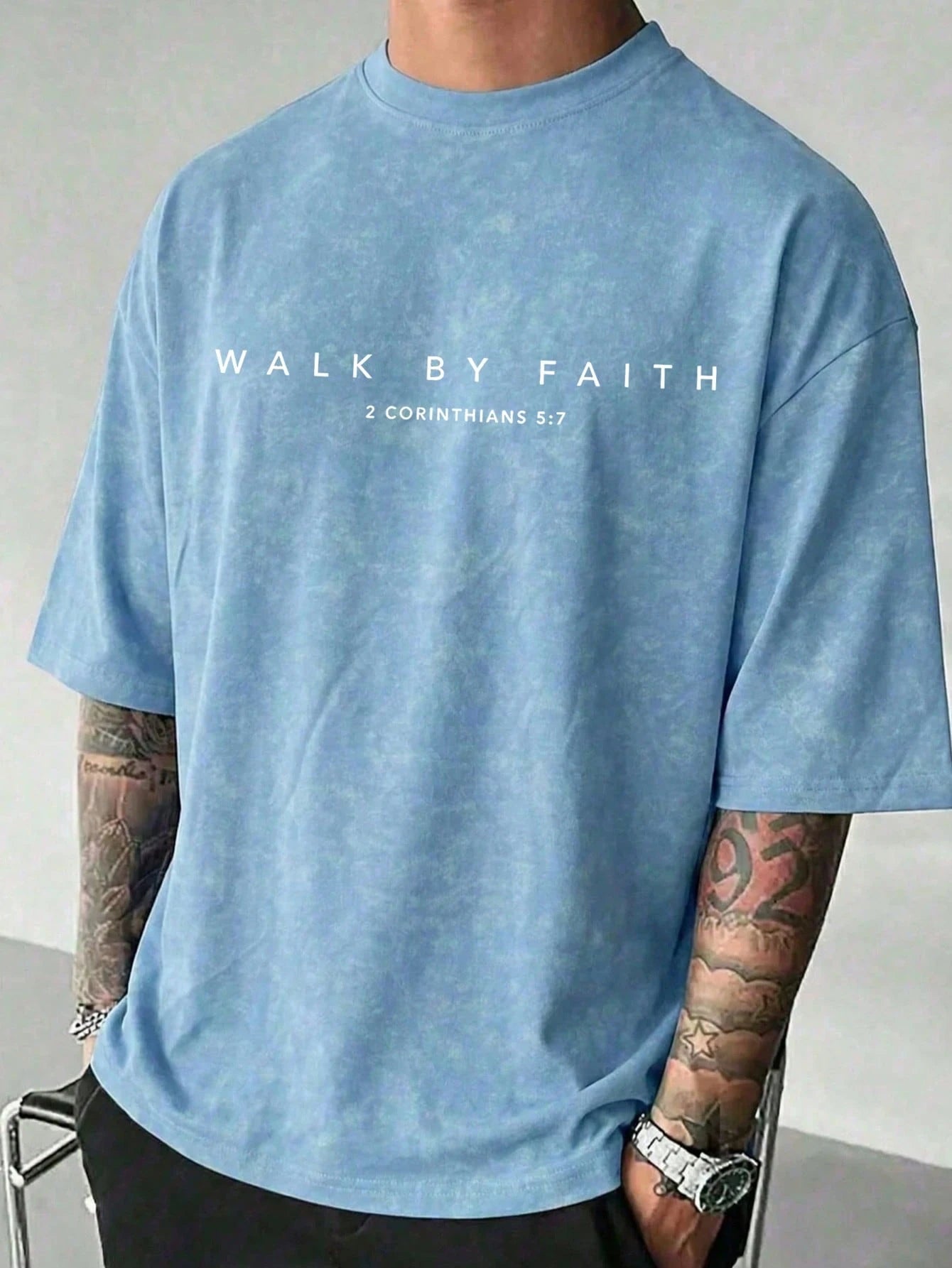 Men's Retro Pattern T-Shirt, Versatile Printed, Breathable Knit Fabric, Suitable For Everyday Wear