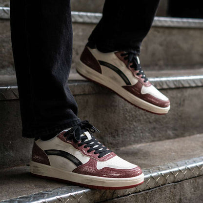 Men's Cross Court | Black x Red