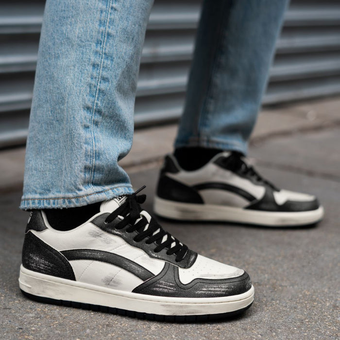 Men's Cross Court | Black x White