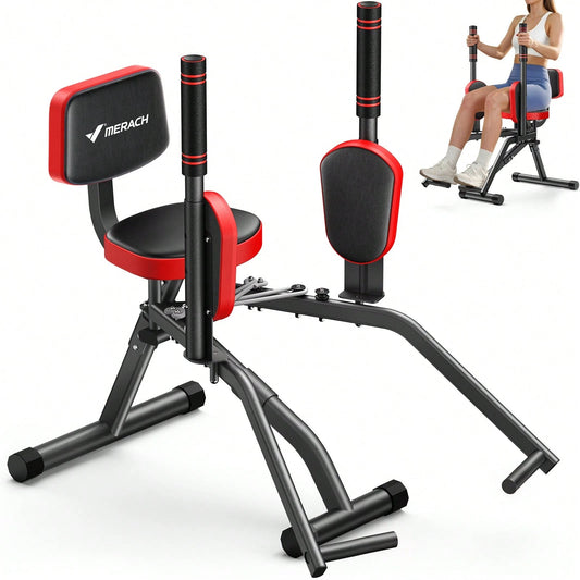 MERACH Hip Abductor Machine For Home Gym, Glute Machine For Women, Outer Thigh Sculpting, Leg Abductor Machine, Glute & Thigh Exercise Equipment