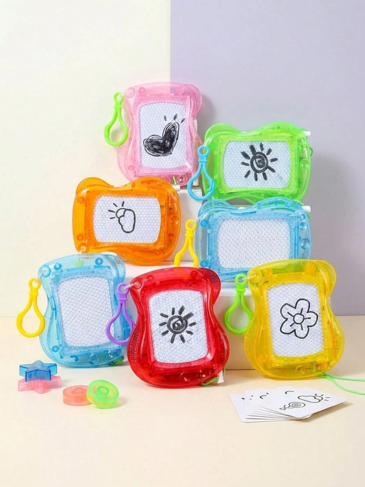 MINKOJA 1pc/5pcs/10pcs/20pcs Cute Mini Whiteboards, Drawing Boards, Children's Toys, Keychain Pendants, Bag Hangers, Student Gifts (Random Colors), Start Of School Season