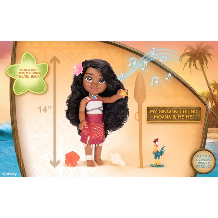 Moana2 My Singing Friend 14-Inches Dolls
