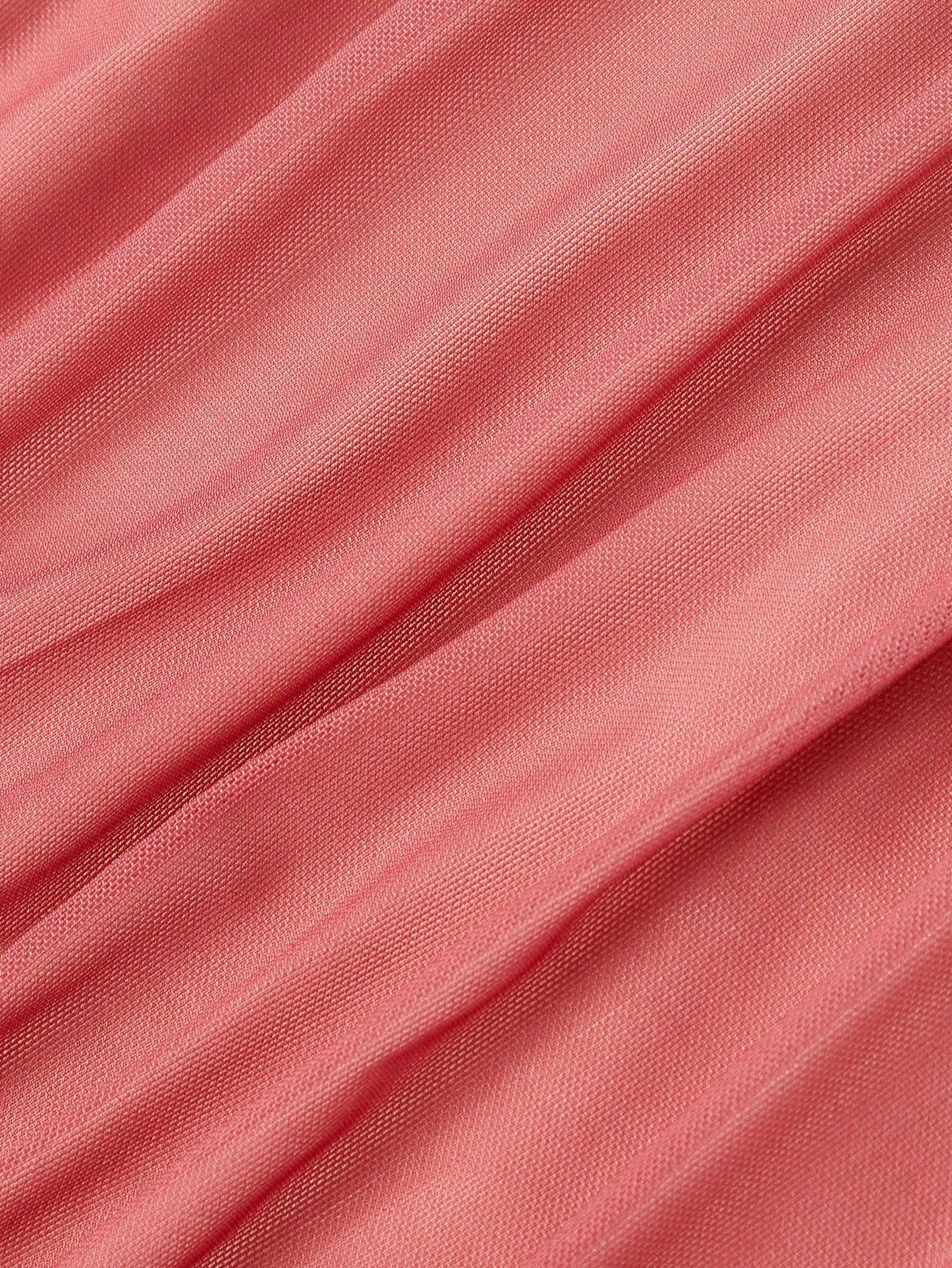 MOD Women's Asymmetric Shoulder Sexy Ruched Long Dress, Pink,Summer,Vacation,Wedding,Going Out,Birthday,Prom,Country,Tea Party,Sea,Beach, Casual