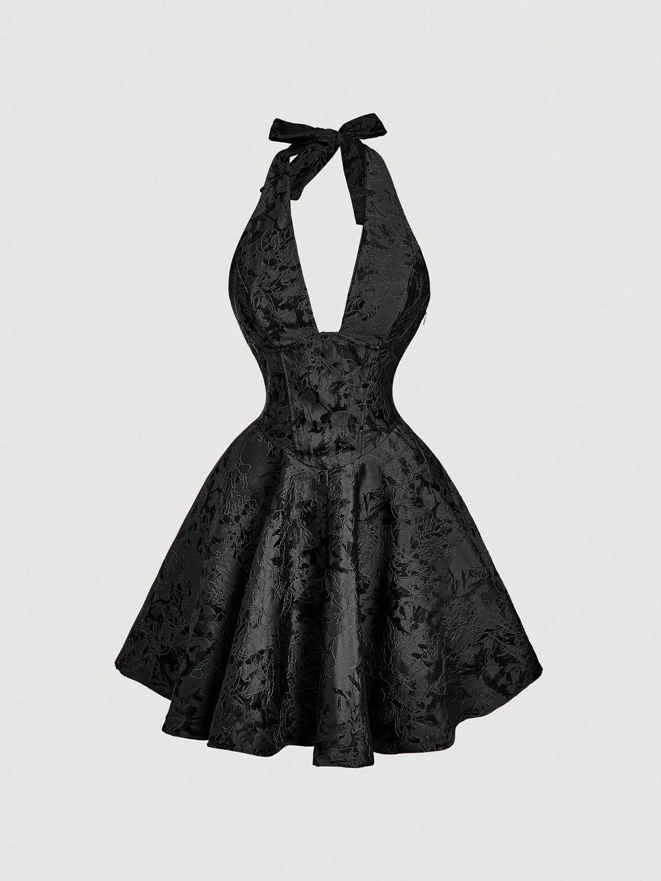 MOD Women's Black Mini Dress With Bowknot Straps