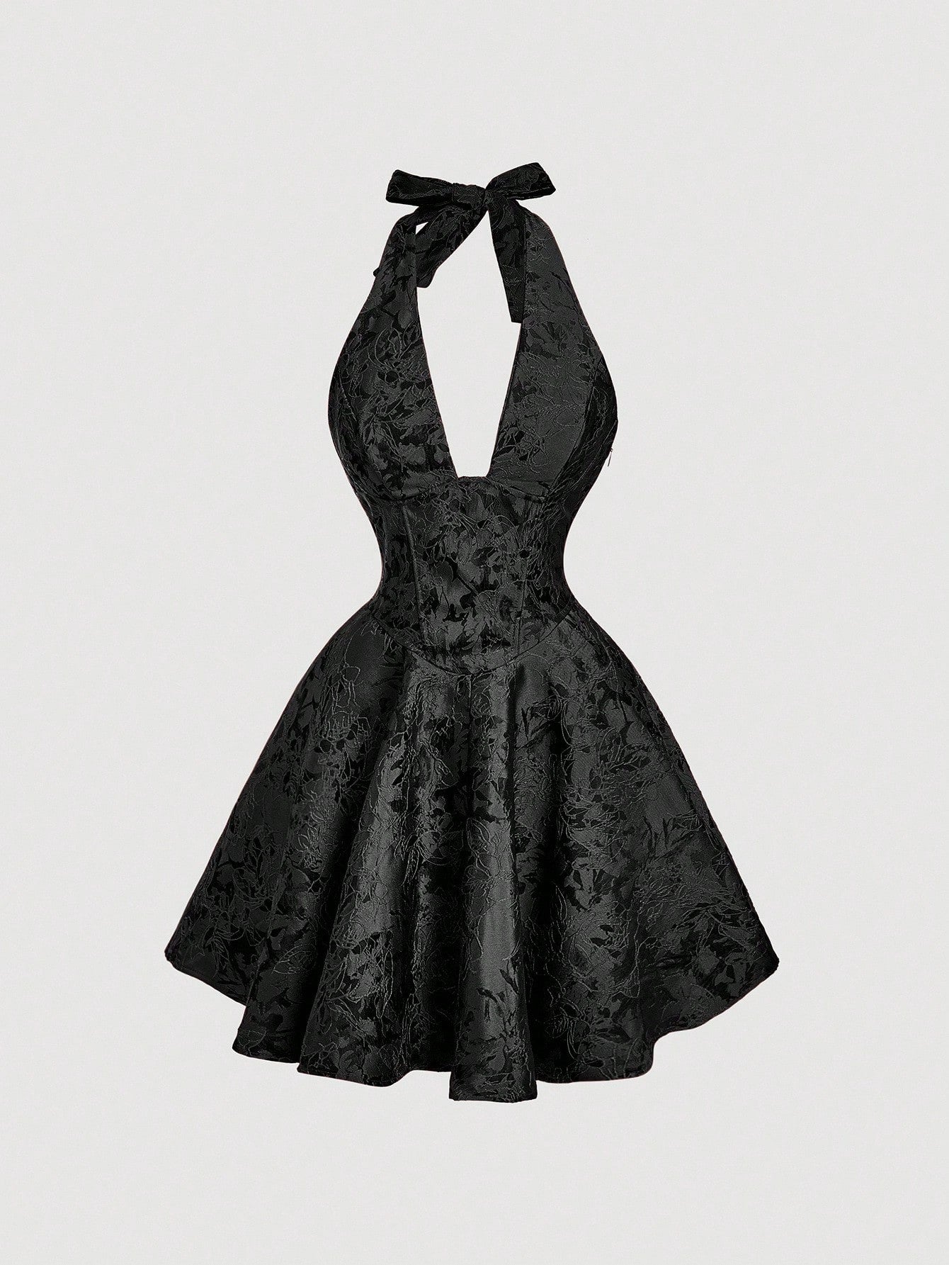 MOD Women's Black Mini Dress With Bowknot Straps