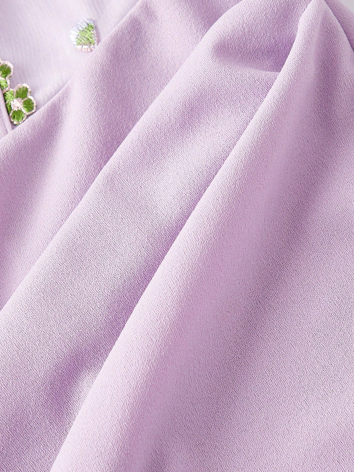 MOD Women's Elegant Romantic Floral Embroidered Patchwork Sleeveless Midi Dress, Lavender Summer Bar Party, Wedding, New Year Eve Retro Vintage