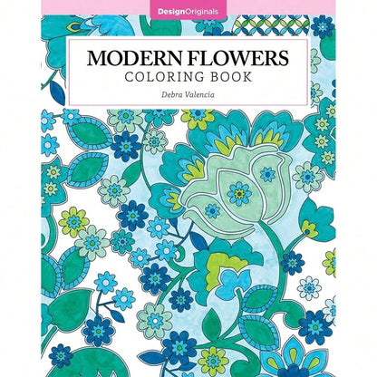 Modern Flowers Coloring Book (Design Originals) 32 Contemporary Floral Pattern Designs On Thick Perforated Paper