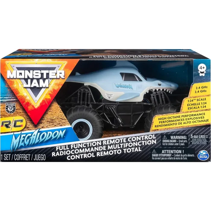 Monster Jam Rc 1:24 Megaladon Battery Operated