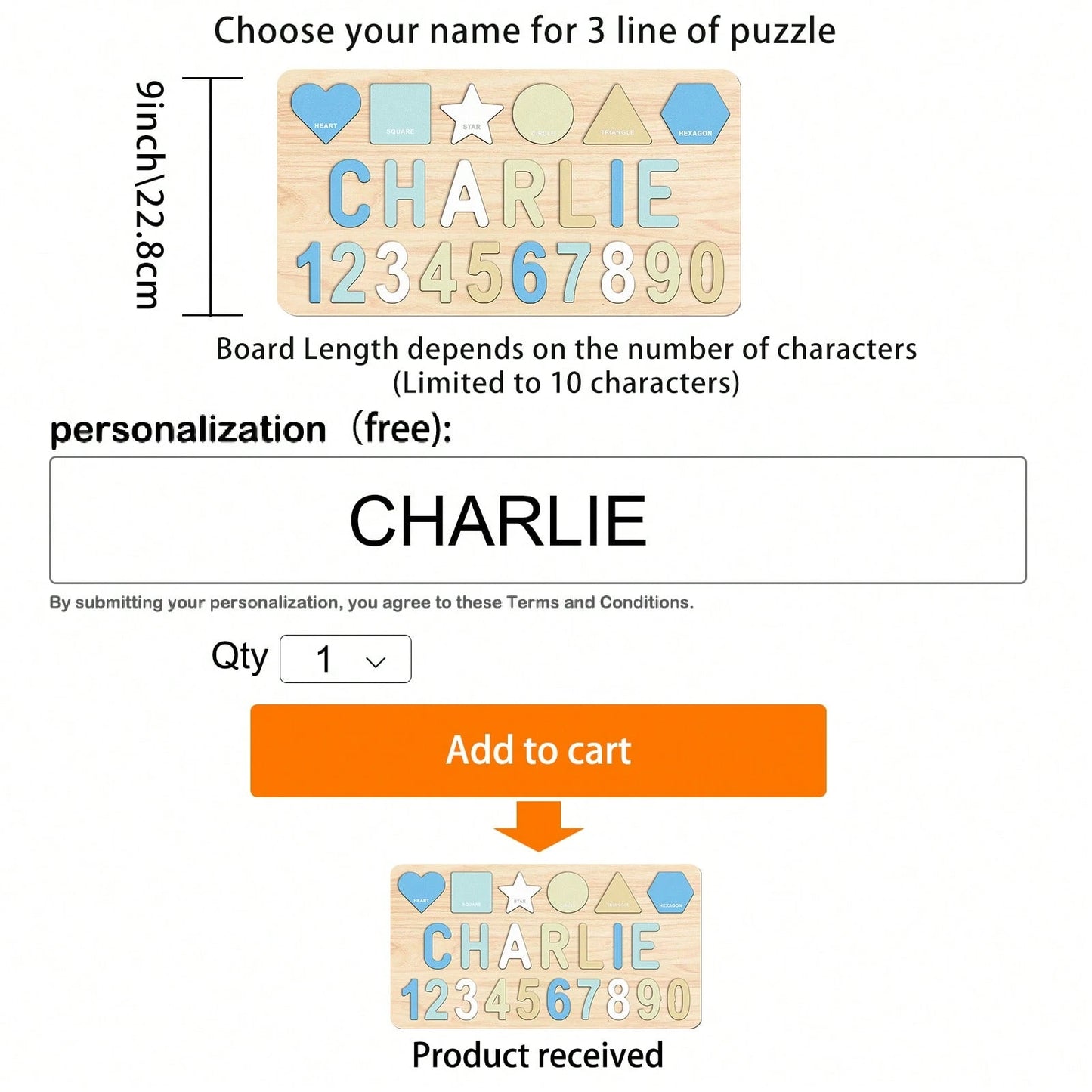 Montessori Toddler Toys, Wooden Name Puzzles For Toddlers 1-3, Custom Puzzle Name Baby, Personalized Name Puzzle New Easter Gifts For Kids Wooden Toys 3D Alphabet Jigsaw