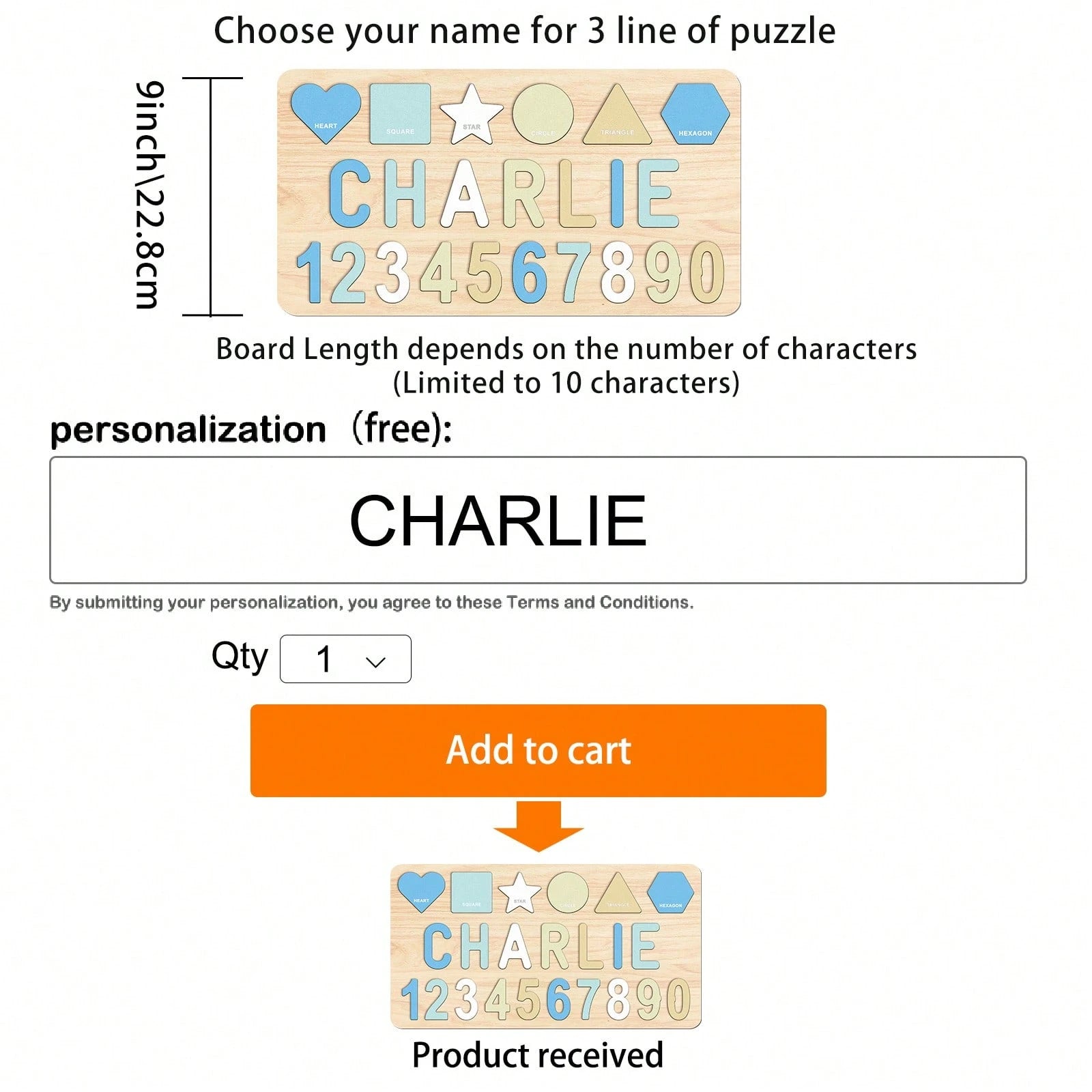 Montessori Toddler Toys, Wooden Name Puzzles For Toddlers 1-3, Custom Puzzle Name Baby, Personalized Name Puzzle New Easter Gifts For Kids Wooden Toys 3D Alphabet Jigsaw