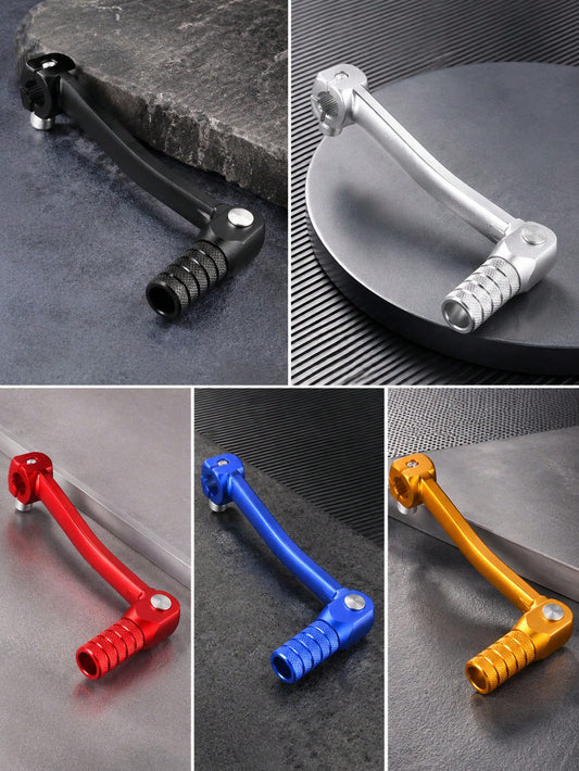 Motorcycle Folding Gear Shift Lever, CNC Aluminum Foldable Shifter Pedal, Shift Levers For 50-250cc Dirt Pit Bike ATV, Universal Motorcycle Parts, Gear And Accessories, Universal Replacement