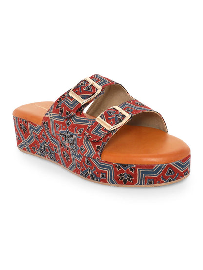 Mud Tone Ajrakh Slidders