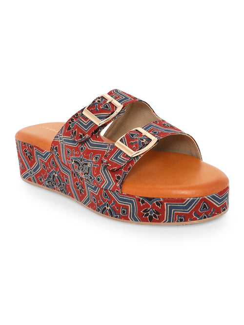 Mud Tone Ajrakh Slidders