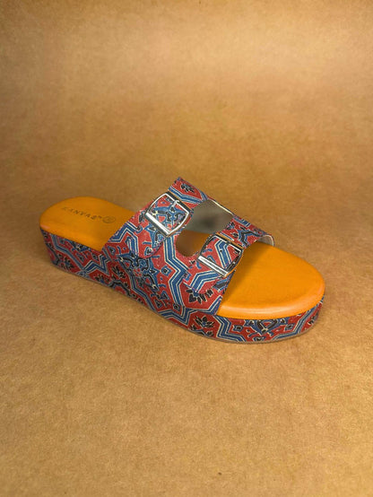 Mud Tone Ajrakh Slidders