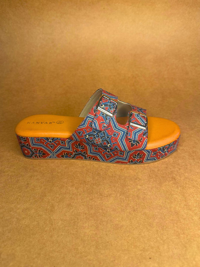 Mud Tone Ajrakh Slidders