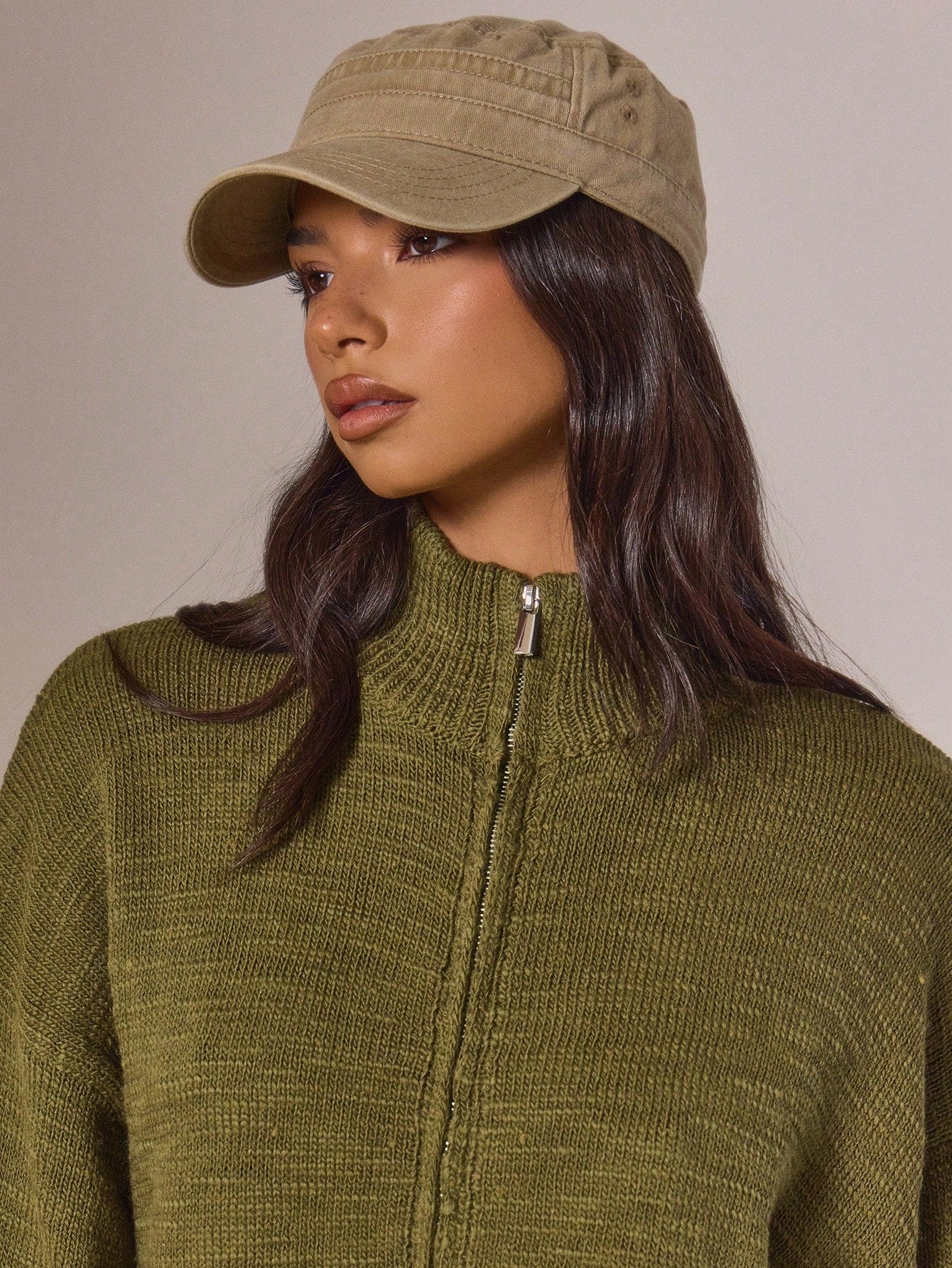 MUSERA Structured Khaki Cap