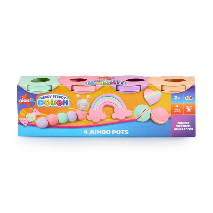Nickelodeon ReadySteady Dough 4 Jumbo Pots 4x114g