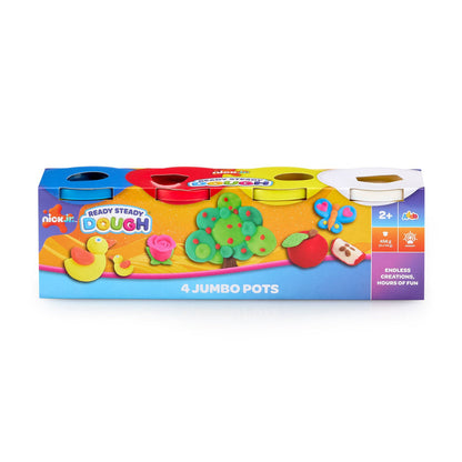 Nickelodeon ReadySteady Dough 4 Jumbo Pots 4x114g
