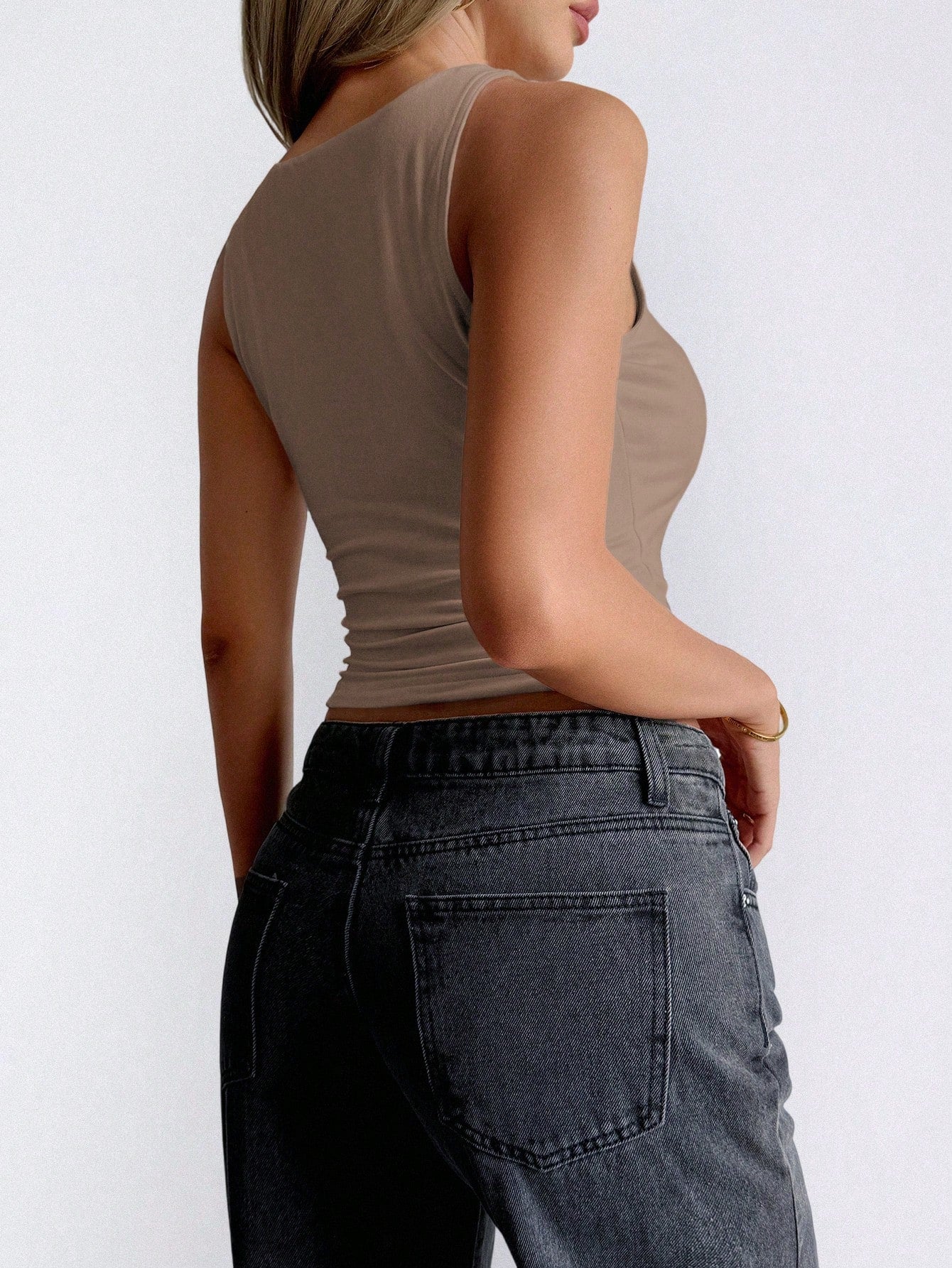 NOIRLYN Women's Summer/Autumn Y2K Sexy Camisole Tank Top, Slim Fit Basic Layering Top, Suitable For Daily Wear Casual