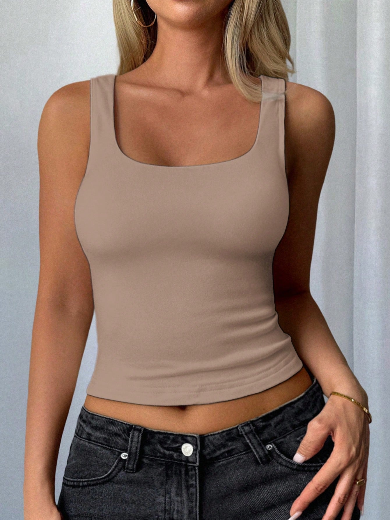 NOIRLYN Women's Summer/Autumn Y2K Sexy Camisole Tank Top, Slim Fit Basic Layering Top, Suitable For Daily Wear Casual