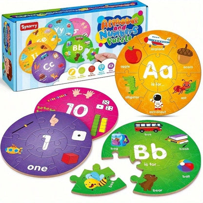 Number And Alphabet Puzzles For Kids Ages 4-6, Alphabet Learning Toys For Kids Ages 3-5, ABC Puzzles Learning Activities L Toys Gifts For 3 4 5 6 7 8 Year Old Boys Girls