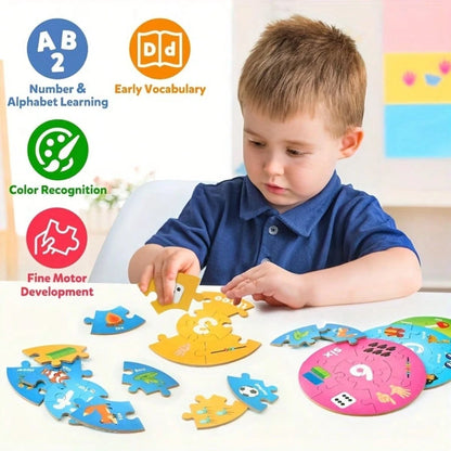 Number And Alphabet Puzzles For Kids Ages 4-6, Alphabet Learning Toys For Kids Ages 3-5, ABC Puzzles Learning Activities L Toys Gifts For 3 4 5 6 7 8 Year Old Boys Girls