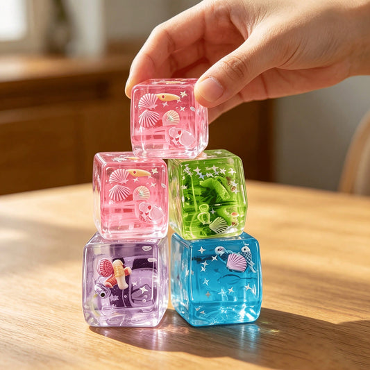 Ocean Style Squishy Block Toys, Squishy Toys, Summer Multi-Item Party Favor Bags- Creative Ocean Style Squishy Toys, Suitable For Christmas/Halloween Party Gifts, Fun Classroom Reward Supplies, Rando