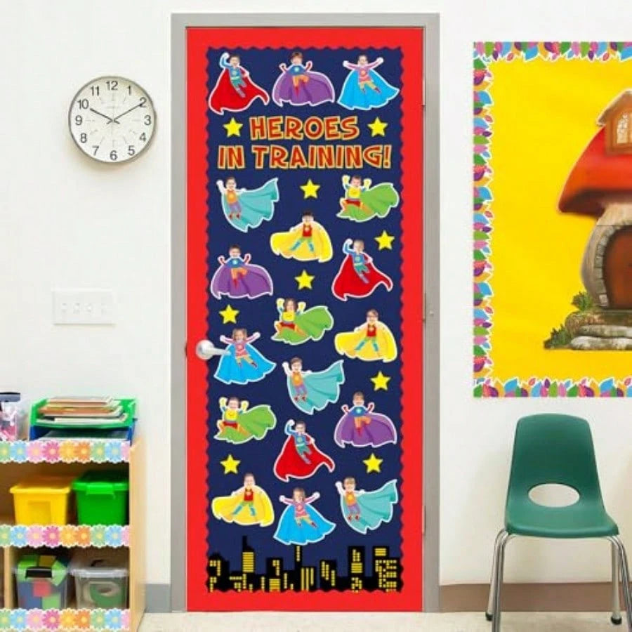 Pack Of 36 Super Theme Hero Cutouts Back To School Birthday Cut-Outs Classroom Decor DIY Craft Photo Wall Super Theme