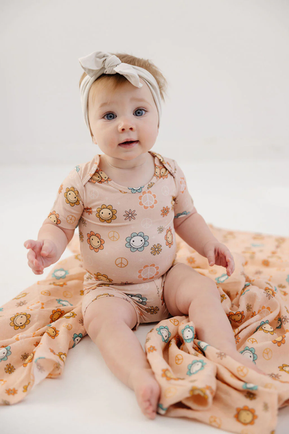 Peace + Love Muslin Swaddle