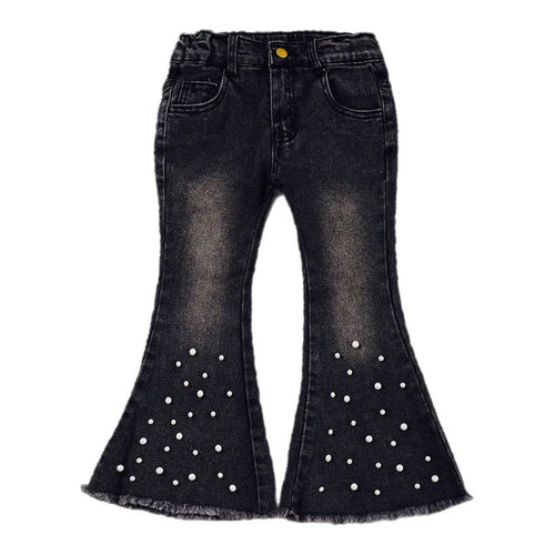 Pearl Detail Bootcut Jeans