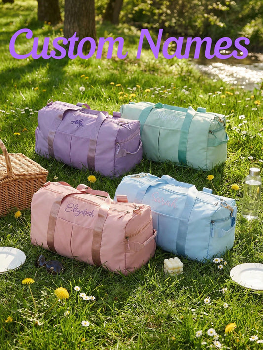 Personalized Name Luggage, Customized Embroidered Name Travel Bag, Mother's Day Gift, Father's Day Gift, Gym Bag, Cute Overnight Bag, Customized Weekend Bag, Travel Bag, Initial Gym Bag, Hospital Bag