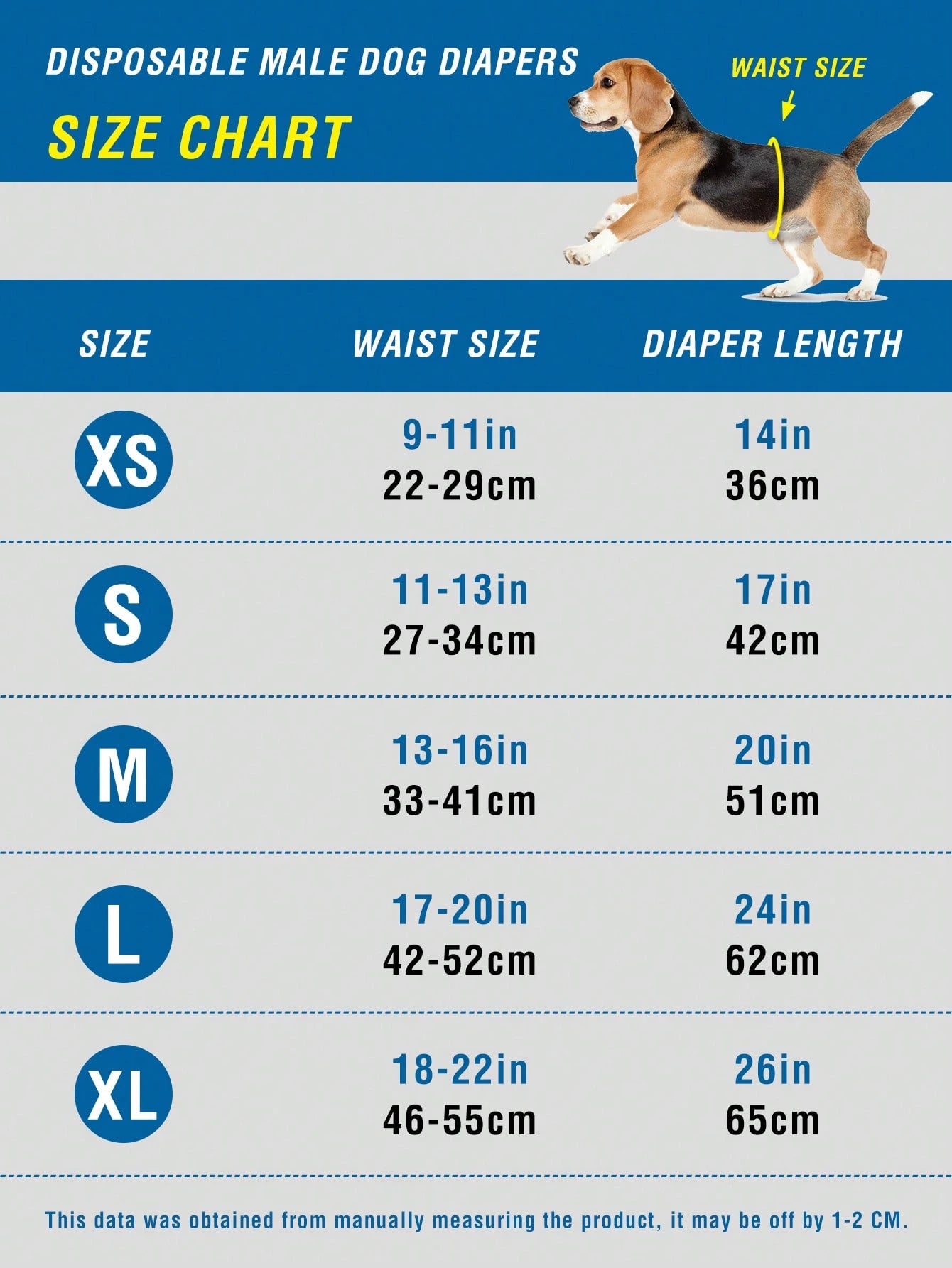PETSIN 10pcs/Pack Disposable Dog Diapers, Anti-Leakage & Odor Prevention Sanitary Pants, Random Package Delivery
