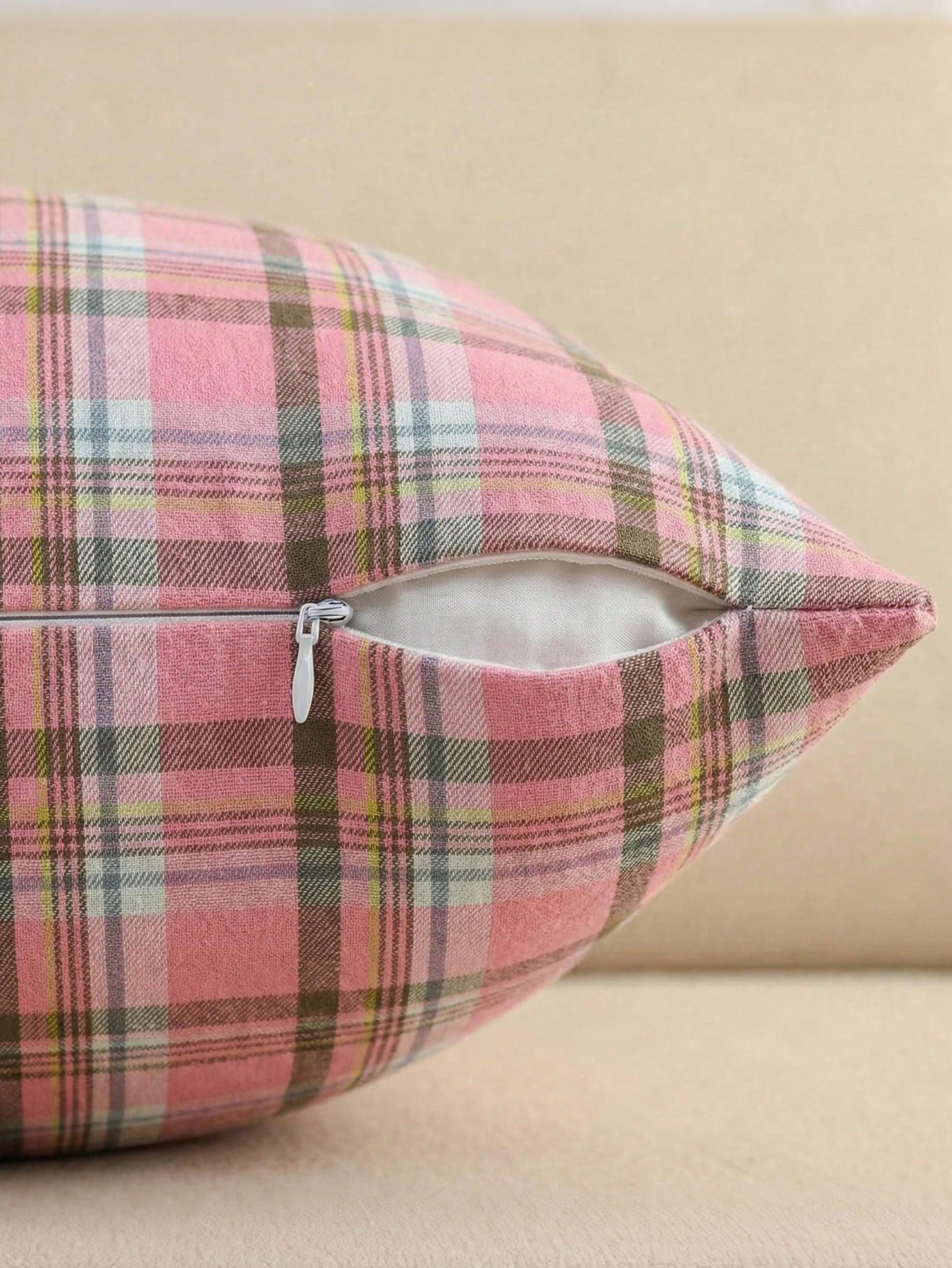 Plaid Decorative Pillow Case, Holiday Plaid Cushion Cover, Country Style Sofa Decor, Suitable For Living Room, Bedroom, Study And Other Scenes, Suitable For Daily Use, Party And Holiday