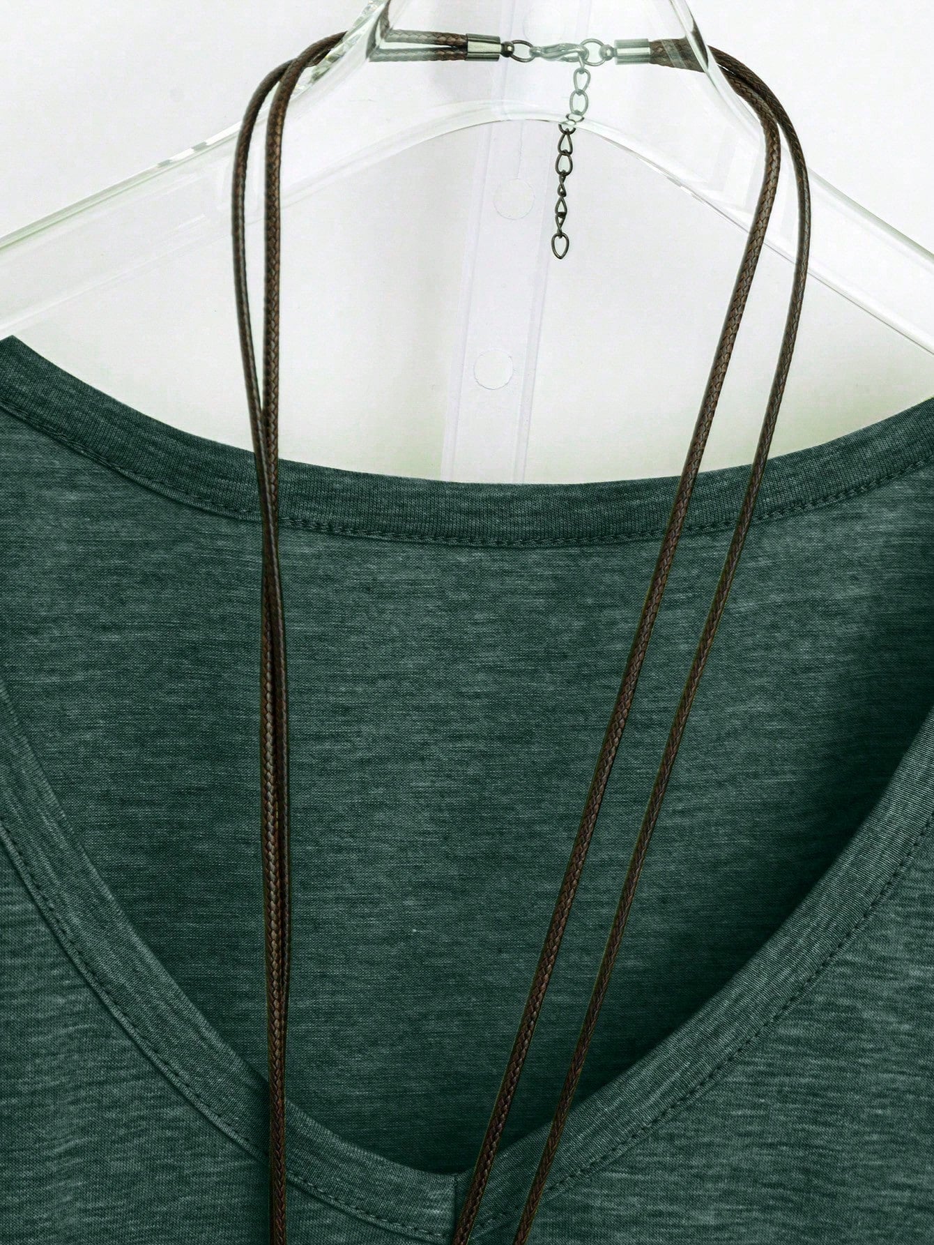 Plus Size V-Neck Short Sleeve Simple Casual Top