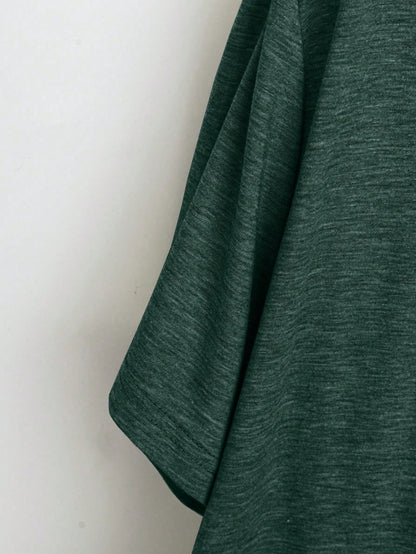 Plus Size V-Neck Short Sleeve Simple Casual Top