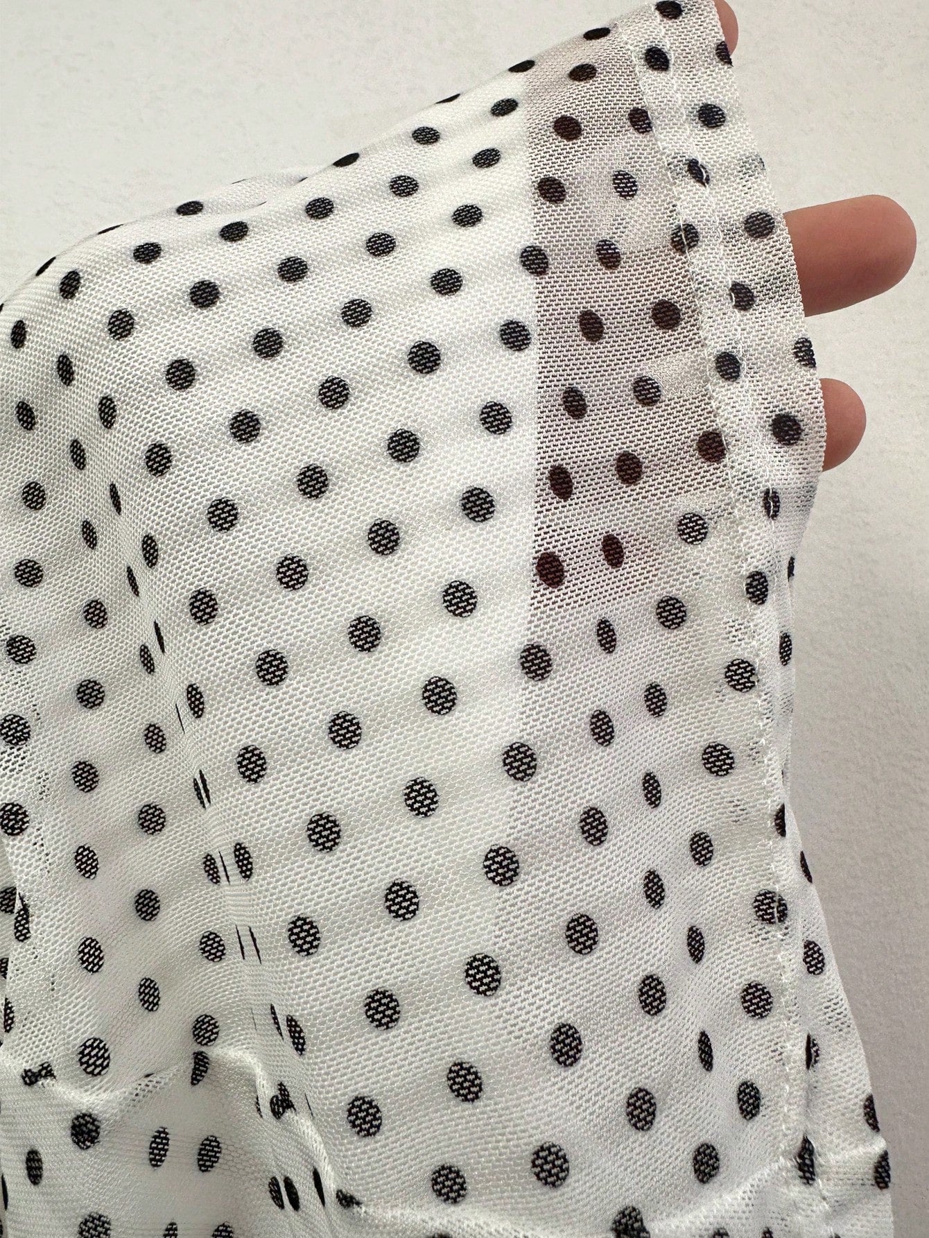 Polka Dot Mesh Lined Slip Mini Dress, V Neck Spaghetti Strap Ruched Tie Back For Beach Party Bodycon White,Back To School Super Short Dress Elegant