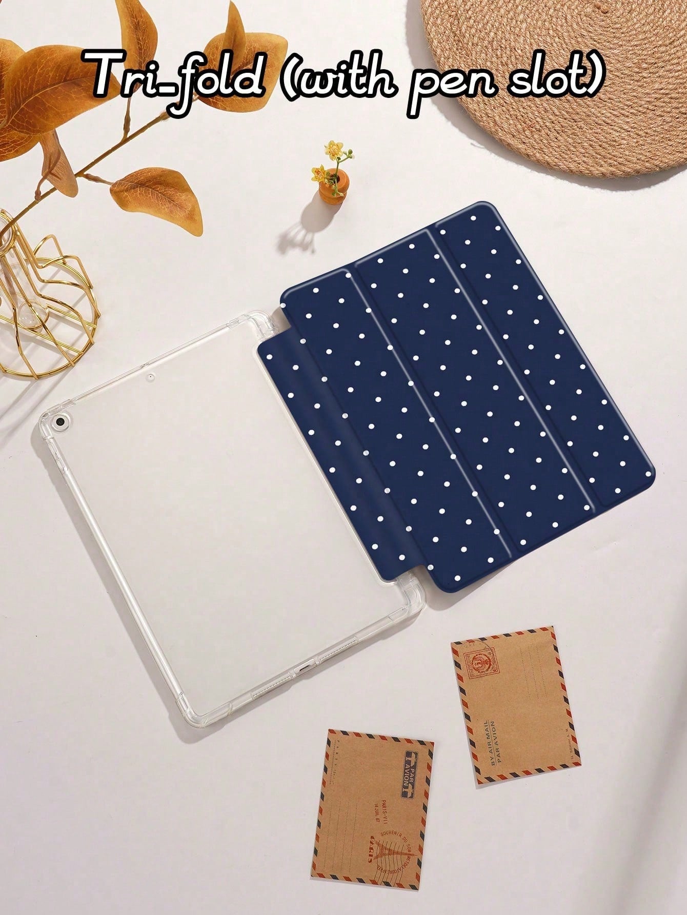 Polka Dot & Minimalist Pattern Tablet Protective Case, Compatible With IPad 9.7/10.2/10.5/10.9/12.9/Pro 11 (10th Gen), Galaxy Tab S6 Lite 10.4", Kindle Paperwhite 12th Gen (2024), Kindle 11th Gen (202
