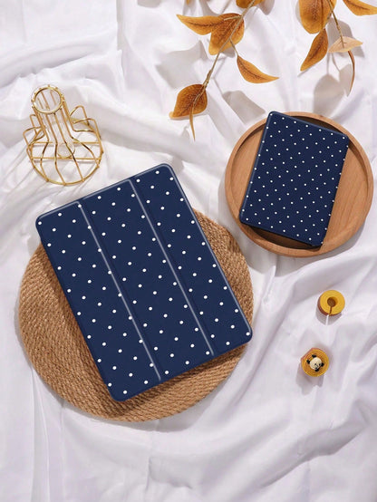 Polka Dot & Minimalist Pattern Tablet Protective Case, Compatible With IPad 9.7/10.2/10.5/10.9/12.9/Pro 11 (10th Gen), Galaxy Tab S6 Lite 10.4", Kindle Paperwhite 12th Gen (2024), Kindle 11th Gen (202