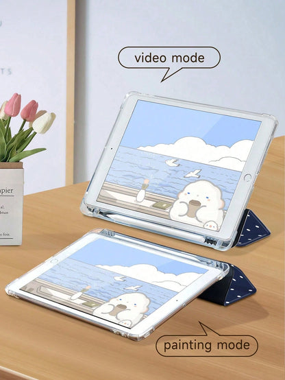 Polka Dot & Minimalist Pattern Tablet Protective Case, Compatible With IPad 9.7/10.2/10.5/10.9/12.9/Pro 11 (10th Gen), Galaxy Tab S6 Lite 10.4", Kindle Paperwhite 12th Gen (2024), Kindle 11th Gen (202