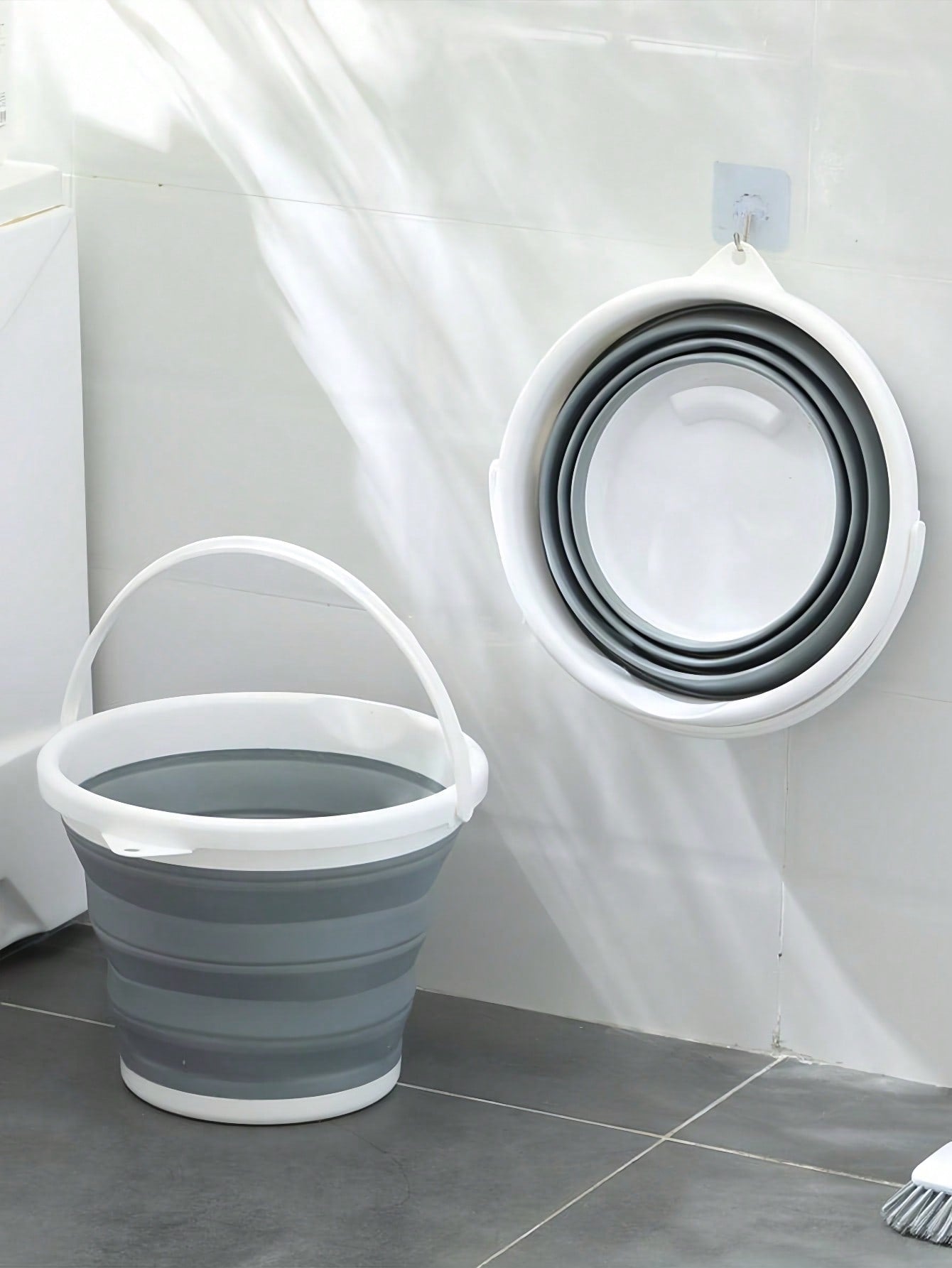 Portable Collapsible Plastic Bucket Foldable Car Wash Basin Fishing Pail Water Storage Bucket Washbasin Laundry Tub Dishwashing Bucket Shower Basin For Camping Outdoor For Women Mom Wedding College Do