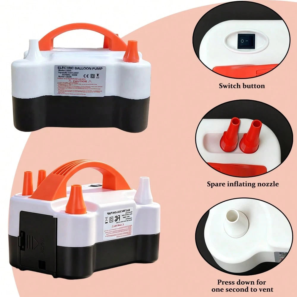 Portable Electric Balloon Pump/Electric Balloon Inflator Decoration, Suitable For Halloween Parties, Gifts, Wedding Celebrations, Holiday Party Decoration, Balloon Pump