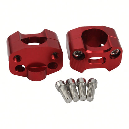 PowerMotor Universal Motorcycle CNC Handlebar Risers Mount Clamp Adaptor 22mm To 28mm Replacement For Suzuki Dirt Bike Motocross Modified Parts