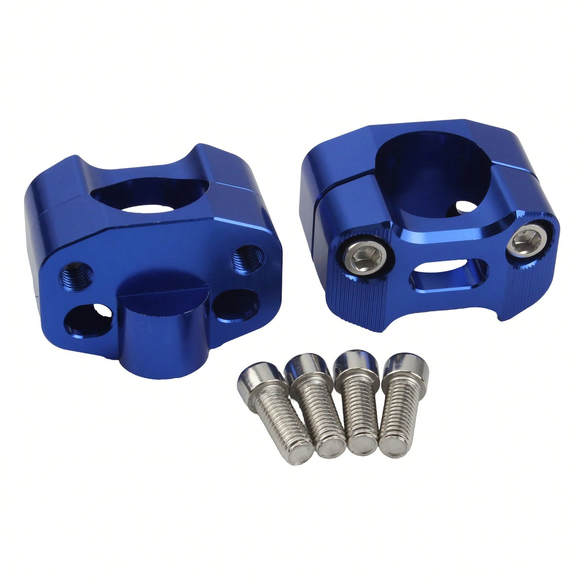 PowerMotor Universal Motorcycle CNC Handlebar Risers Mount Clamp Adaptor 22mm To 28mm Replacement For Suzuki Dirt Bike Motocross Modified Parts