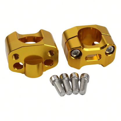 PowerMotor Universal Motorcycle CNC Handlebar Risers Mount Clamp Adaptor 22mm To 28mm Replacement For Suzuki Dirt Bike Motocross Modified Parts